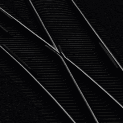 Das Transit Chemnitz - Bahnschienen